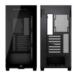 CASE CORSAIR ATX 3500X LX-R RGB iCUE LINK Panoramic Glass 2USB3.2 HD-Audio Mid-Tower Black - imagen 2