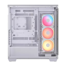 CASE CORSAIR ATX 3500X LX-R RGB iCUE LINK Panoramic Glass 2USB3.2 HD-Audio Mid-Tower White - imagen 1