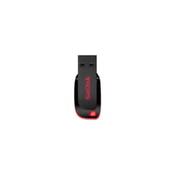 FLASH MEMORY SANDISK 16GB Cruzer Blade USB-A 2.0 Black-Red - imagen 1
