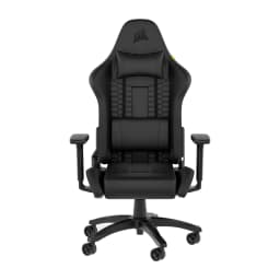 GAMING CHAIR CORSAIR TC100 RELAXED LEATHERETTE BLACK-BLACK - imagen 1