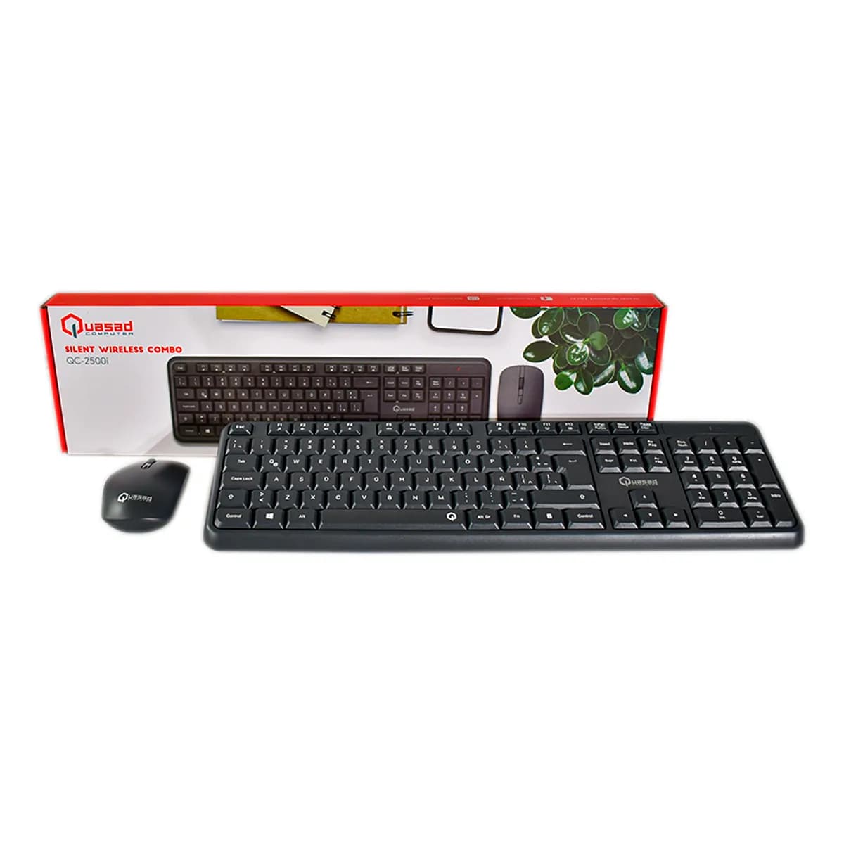 COMBO TECLADO - MOUSE QUASAD QC-2500i Silent Wireless Black