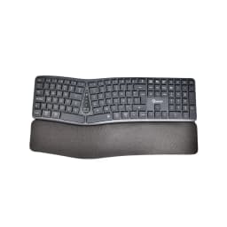 TECLADO QUASAD QK-ERGO T1 TRIPLE MODE ERGONOMIC SPLIT 3D 2.4Ghz BT MULTIMEDIA BATT. BLACK - imagen 1