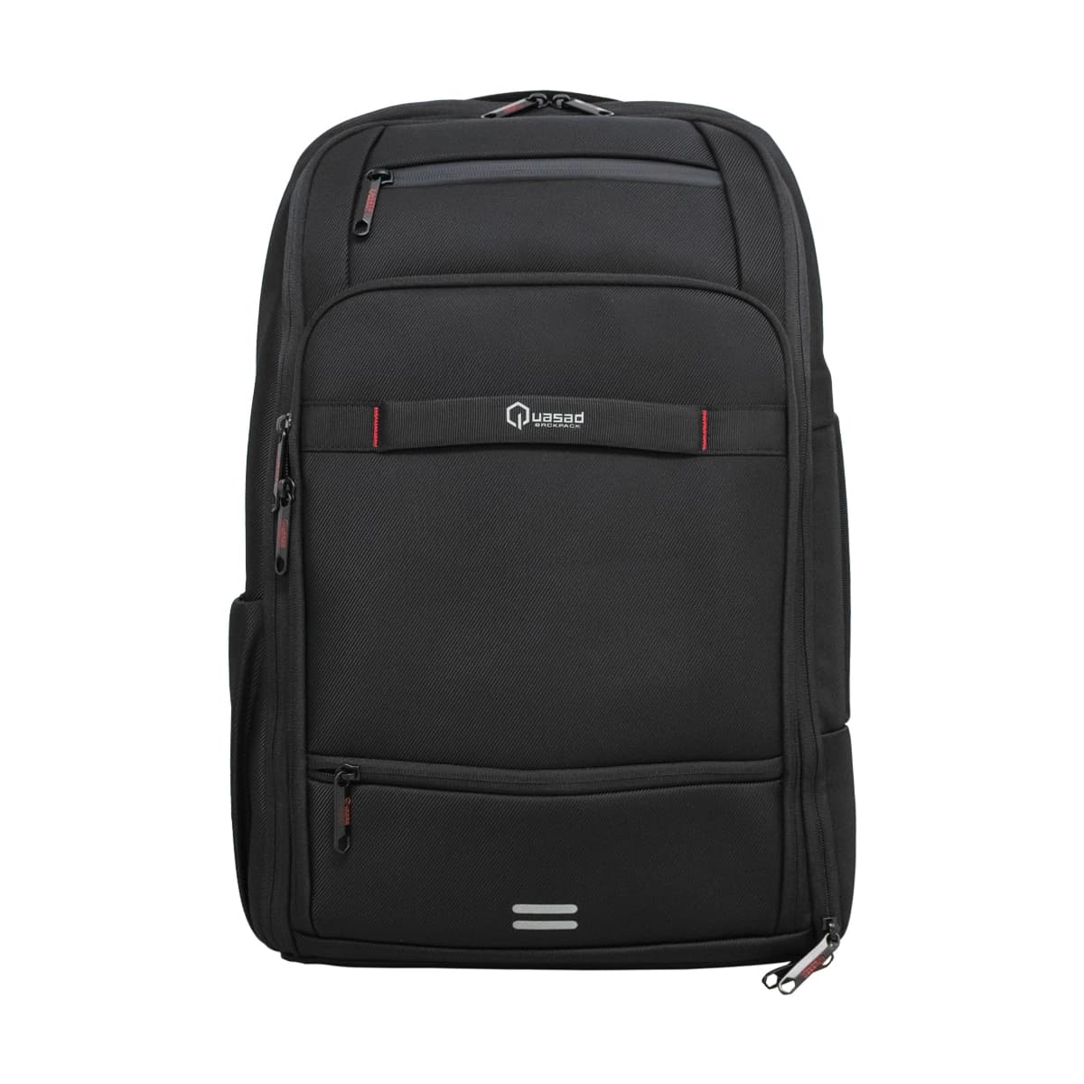 MOCHILA NOTEBOOK QUASAD QXB-ElitePack NYLON 15.6INC. NEGRO FILOS ROJOS