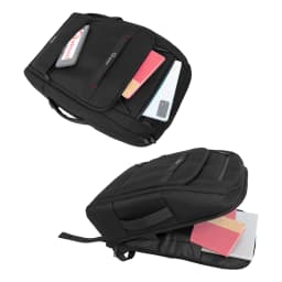 MOCHILA NOTEBOOK QUASAD QXB-ElitePack NYLON 15.6INC. NEGRO FILOS ROJOS - imagen 1