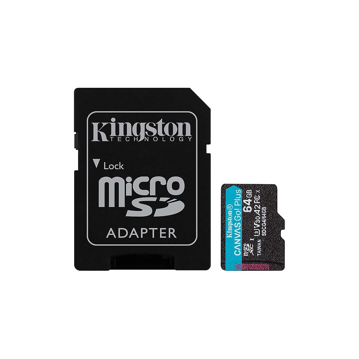 Micro-SDXC 64GB Canvas Go Plus 200MB-s Categoria 10 A2 U3 V30 Card with Adapter