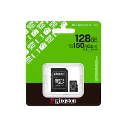 MICRO-SD SDCS3 KINGSTON 128GB CANVAS Select Plus Gen3 100MB-s with Adapter - imagen 2