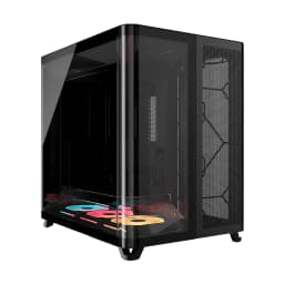 CASE CORSAIR ATX TRIPLE CAMARA AIR 5400 LX-R RGB iCUE LINK Tempered 2USB3.2 HD-Audio Mid-Tower Black - imagen 1