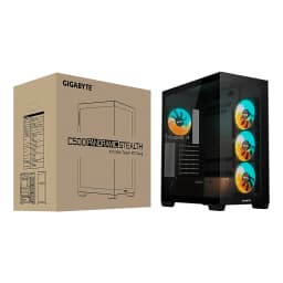 CASE GIGABYTE C500 Panoramic Stealth Mid-Tower Vidrio Templado USB-C 4 Vent-ARGB Negro - imagen 3