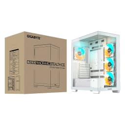 CASE GIGABYTE C500 Panoramic Stealth ICE Mid-Tower Vidiro Templado USB-C 4 Vent-ARGB Blanco - imagen 3
