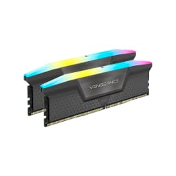 DIMM CORSAIR Vengeance RGB DDR5 6000MT-S 32GB (2 x 16GB) 288pin 1.35V CL38 Gray - imagen 1