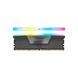 DIMM CORSAIR Vengeance RGB DDR5 6000MT-S 32GB (2 x 16GB) 288pin 1.35V CL38 Gray - imagen 2