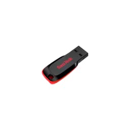 FLASH MEMORY SANDISK 32GB Cruzer Blade USB-A 2.0 Black-Red - imagen 1