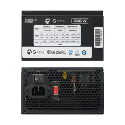 FUENTE DE PODER GAZAL GAMING ATX 500W 24P-8 PIN 110-240V CABLE DE PODER - imagen 1
