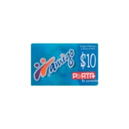 TARJETA PORTA PREPAGO AMIGO $10 - imagen 1