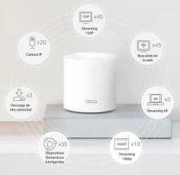 DECO TP-LINK X50-POE WI-FI 6 DOBLE BANDA MESH AI AX3000 BLANCO (1 PACK) - imagen 6