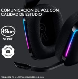 HEADSET LOGITECH G733 WIRELESS GAMING RGB NEGRO - imagen 9