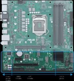 MBO ASUS PRO Q670M-C-CSM 13VA-12VA LGA1700 4DDR5-5600 2DP HDMI 2M.2 6USB PCIE4.0 MATX - imagen 16