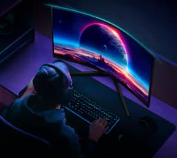 MONITOR SAMSUNG GAMING ODYSSEY G5 32INCh. QHD 165HZ CURVO DP HDMI ANTI GLARE Black - imagen 8