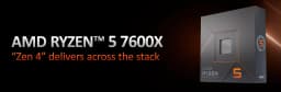 PROC. AMD AM5 RYZEN 5 7600X 4.7GHZ 6CORE 12HILOS 6MB CACHE 105W TSMC 5NM FINFET - imagen 1
