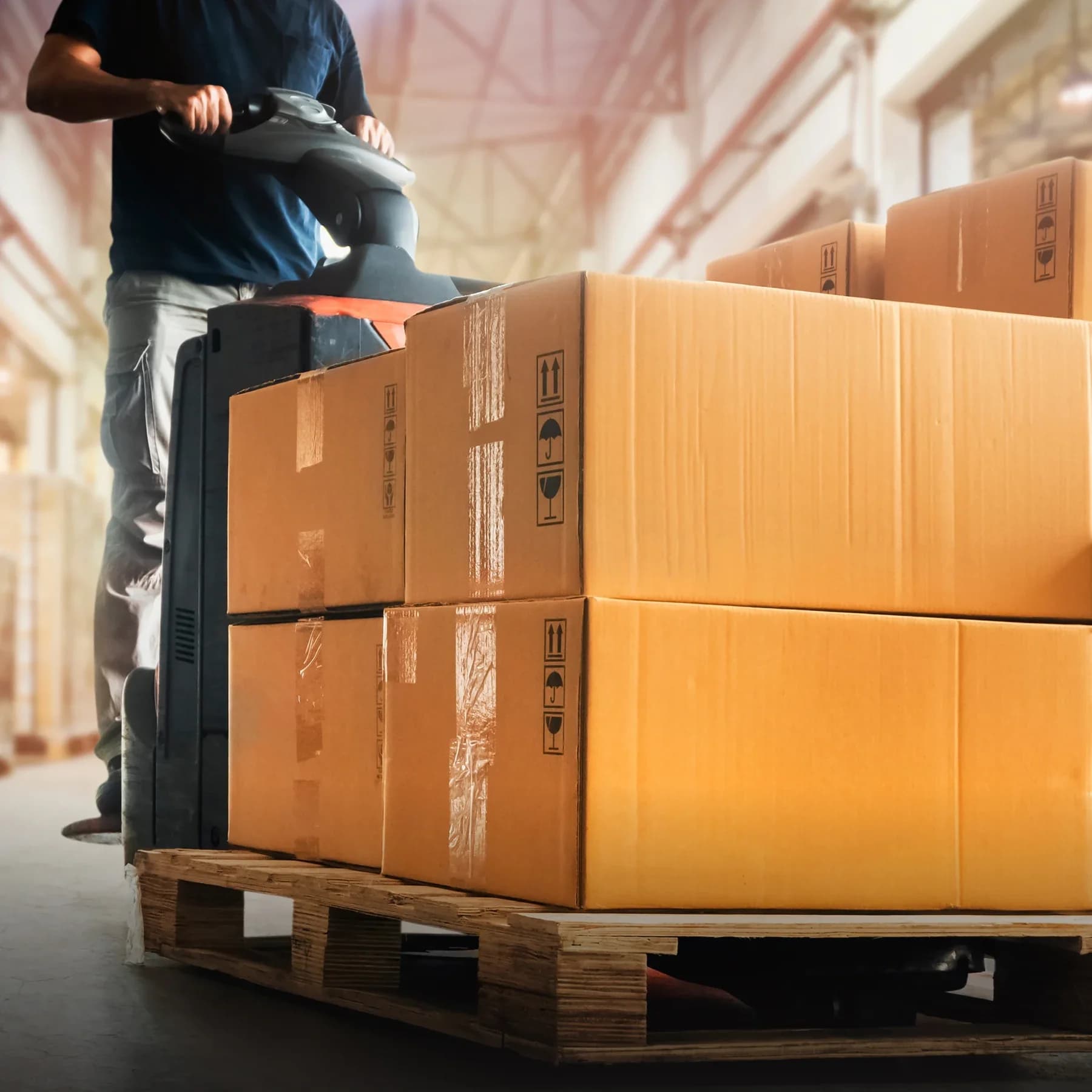 Mercadería preparada para consolidación