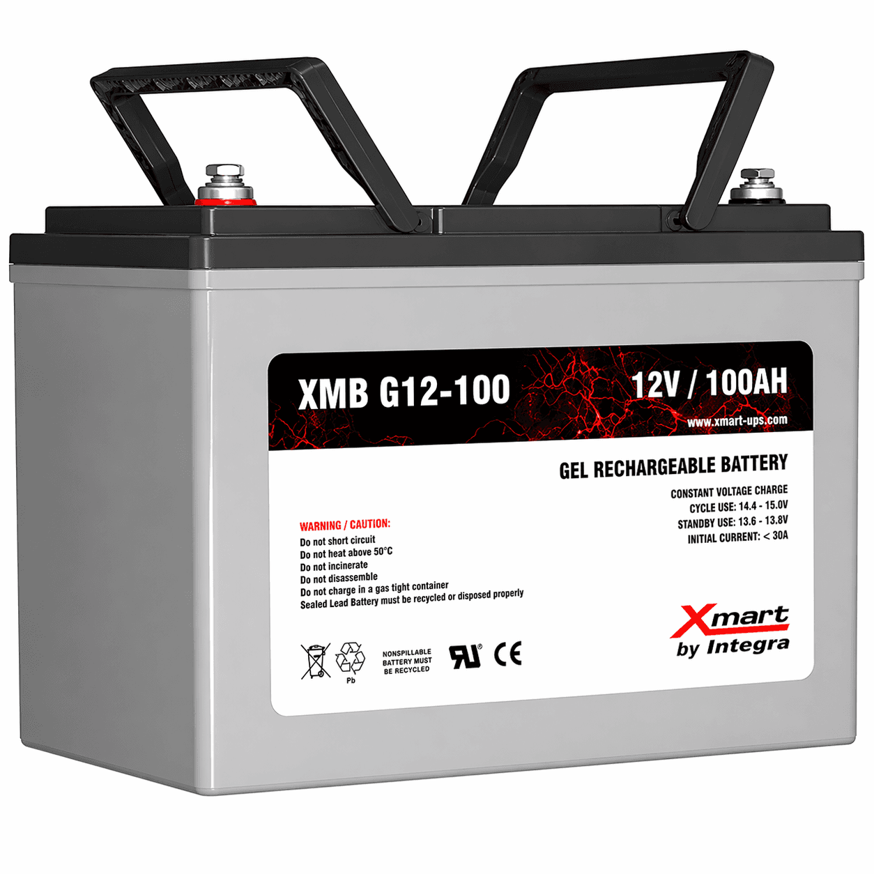 Batería Xmart XMB-G12-100AH 12V 100Ah GEL Sellada | Alta Autonomía para Inversores y Energía Solar