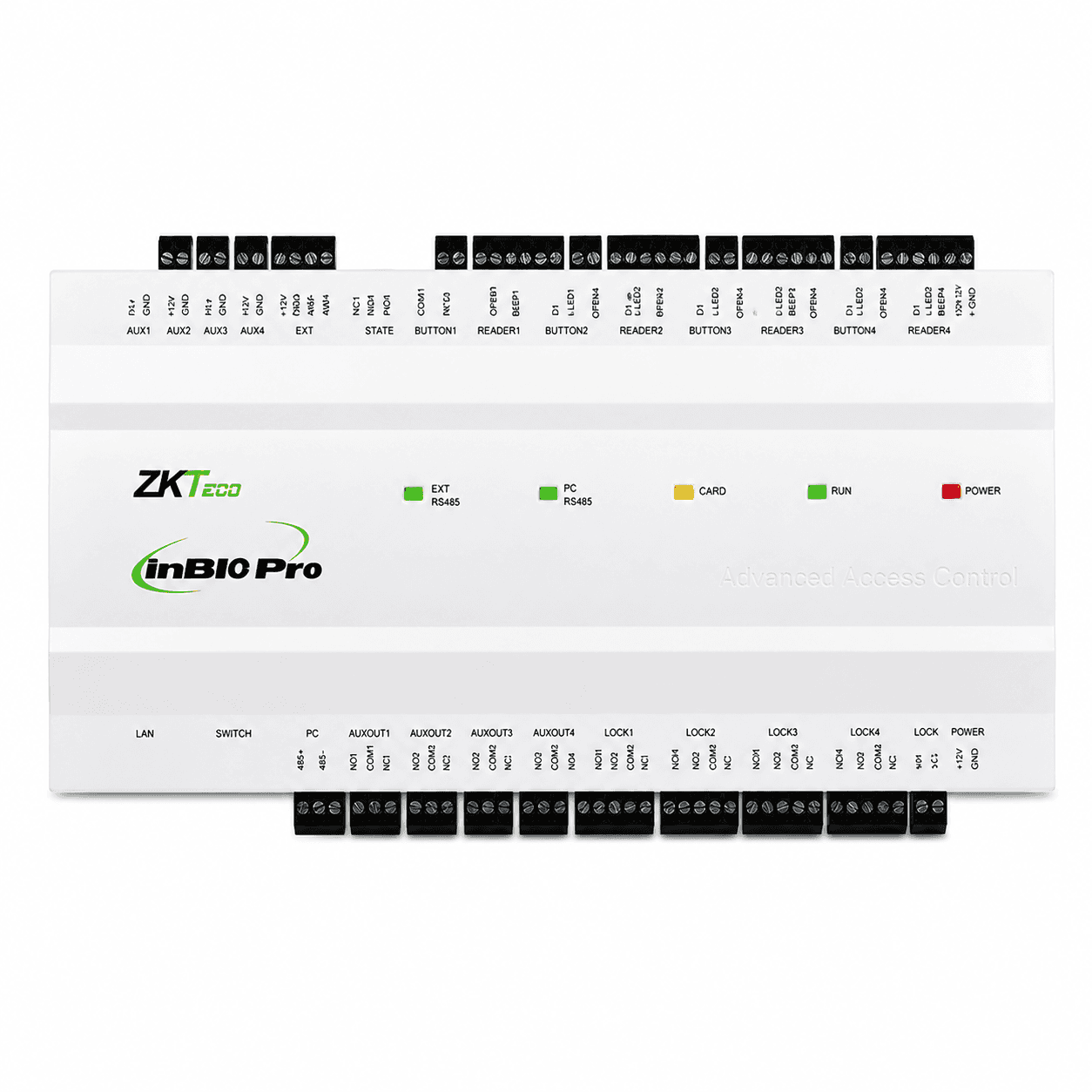 ZKTeco InBio 260 Pro Plus | Controladora de Acceso para 2 Puertas con Gestión Profesional