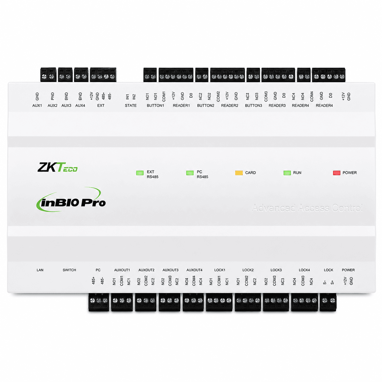 ZKTeco InBio 460 Pro Plus | Controladora de Acceso para 4 Puertas con Gestión Profesional