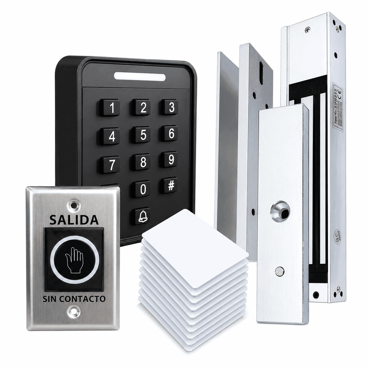 ZKTeco SA40 Kit | Sistema Completo de Control de Acceso con Huella para Puertas