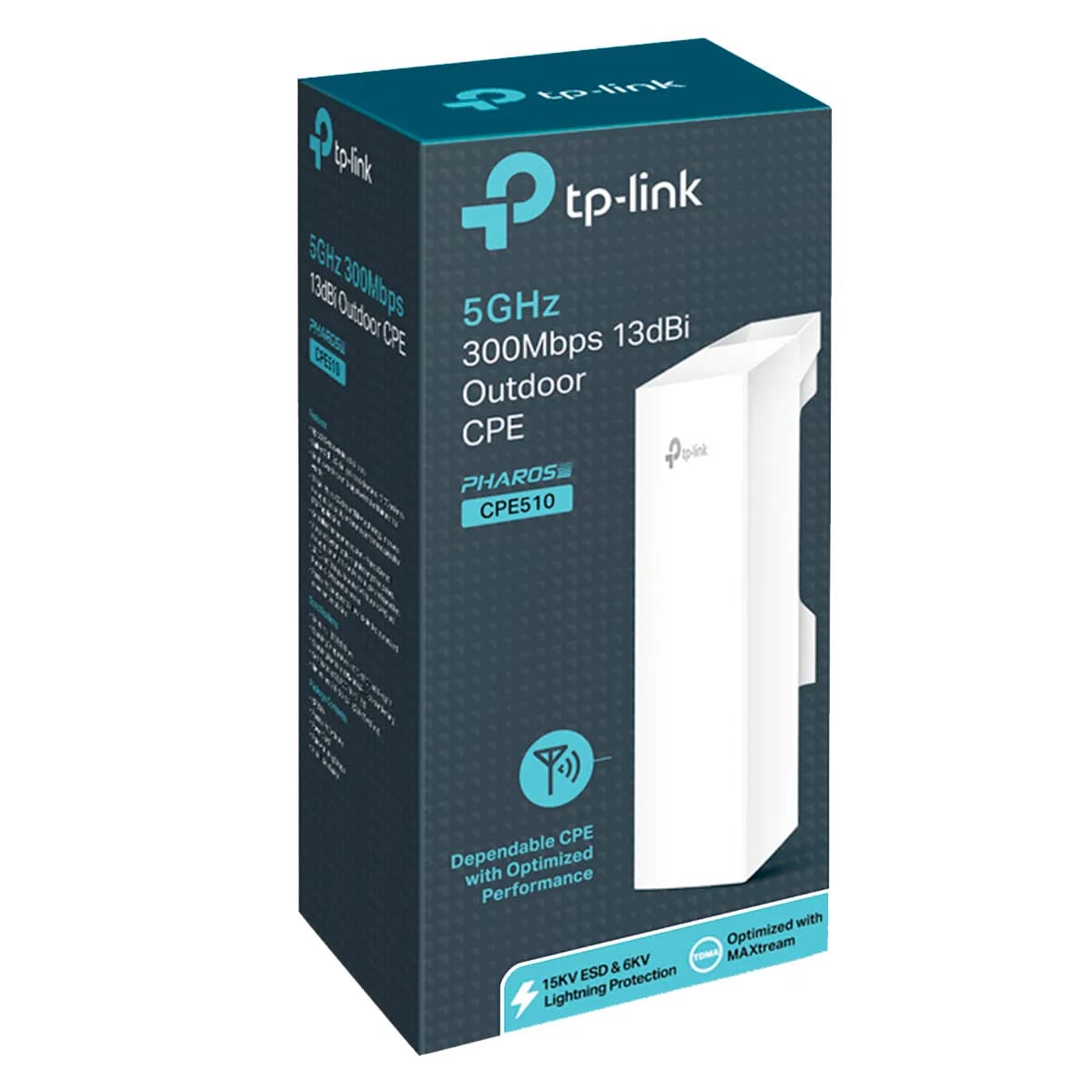 CPE TP-LINK DE EXTERIOR 2.4 GZ 300 MBPS 12 DBI 13 KM CPE220