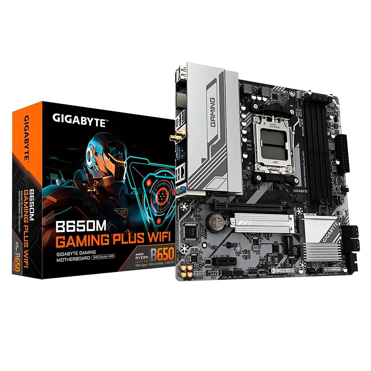 MBO GIGABYTE B650M GAMING PLUS WIFI AM5 DDR5-5200 WIFI HDMI 2DP PCIe4.0 2M.2 13USB mATX