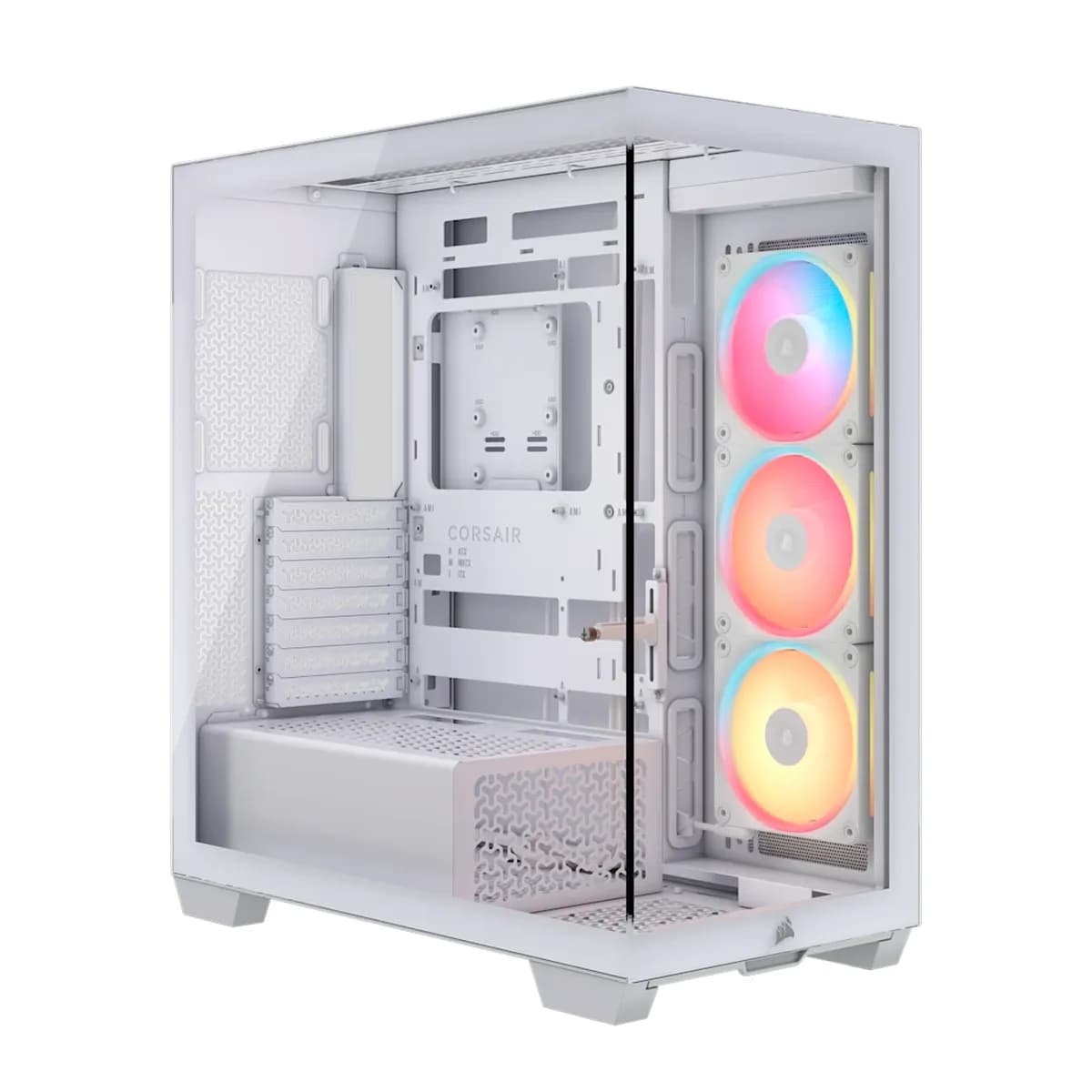 CASE CORSAIR ATX 3500X LX-R RGB iCUE LINK Panoramic Glass 2USB3.2 HD-Audio Mid-Tower White