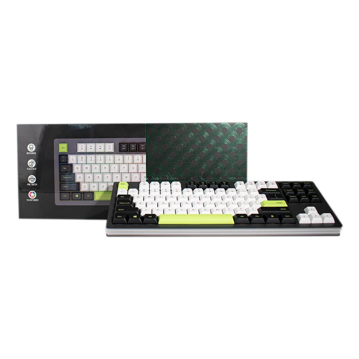 TECLADO QUASAD CX69B MECANICO 87 Keys Aluminium BT 2.5Ghz RGB Lighting Type C Charg. Port