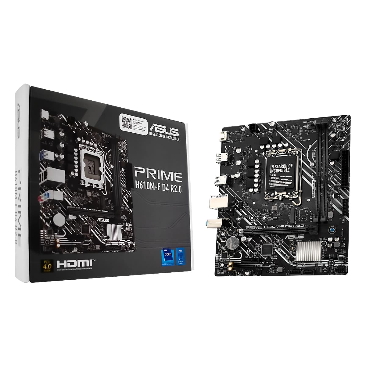 MBO ASUS PRIME H610M-F D4 14VA LGA1700 2DDR4-3200 1-HDMI M.2 2USB3.2 4USB2.0 PCIe4.0 mATX