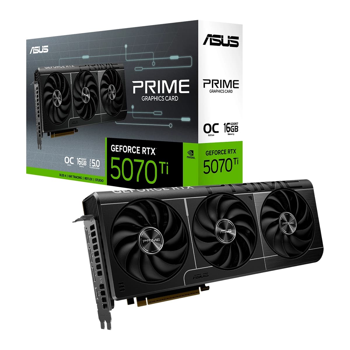 VIDEO ASUS PRIME GeForce RTX-5070 TI OC Edition 16GB GDDR6X 256BIT HDMI 3DP 3Vent PCIe 5.0