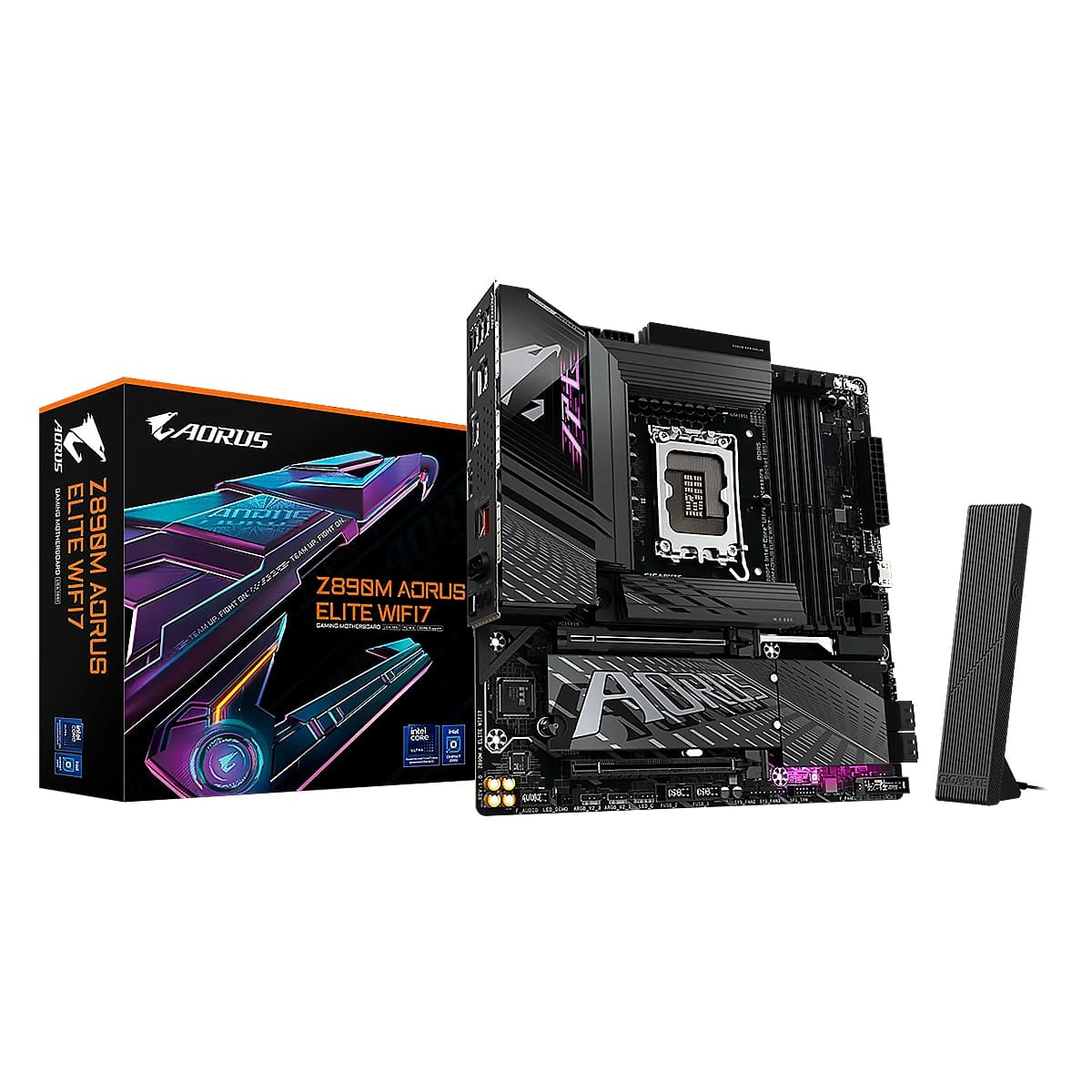 MBO GIGABYTE Z890M AORUS ELITE WF7 BT Intel Core Ultra LGA1851 DDR5-6400 HDMI DP 3m.2 PCIe5.0 mATX